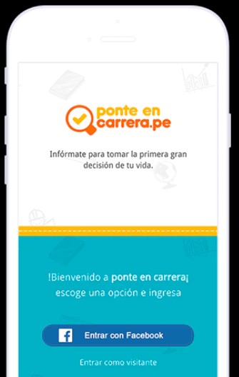 Mockup app movil Ponte el Carrera