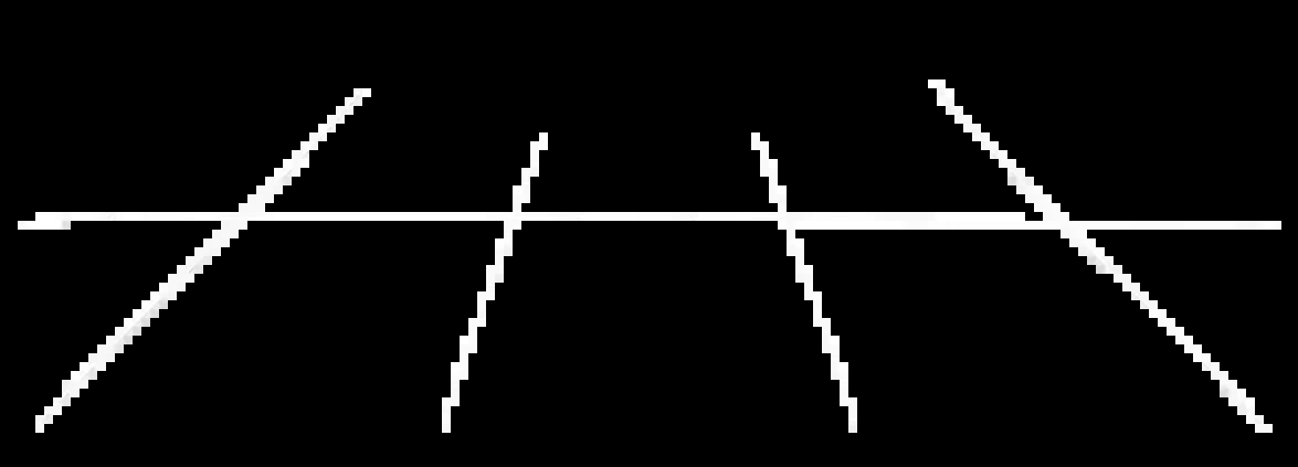 Ilustración de líneas blancas que forman un patrón abstracto